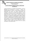 Aviso de Credenciamento n. 003/2025- Processo de Licitação n. 011/2025- Edital de Credenciamento n. 003/2025- Credenciamento para contratação de pessoa física ou jurídica para prestação de serviços especializados de eletricista na Sede da Câmara Municipal