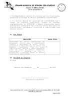 Edital de Cotação de Preços para contratação de serviço especializado de despachante veicular para a regularização, registro e emplacamento de veículo oficial pertencente a Câmara Municipal de Senhora dos Remédios. 